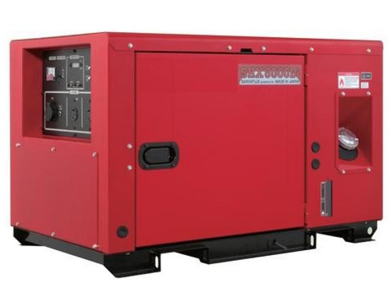 Дизельный генератор ELEMAX SHX8000Di-R в кожухе с АВР