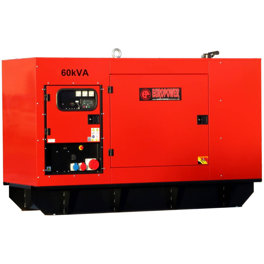 Дизельный генератор EUROPOWER EPS 60 TDE в кожухе с АВР