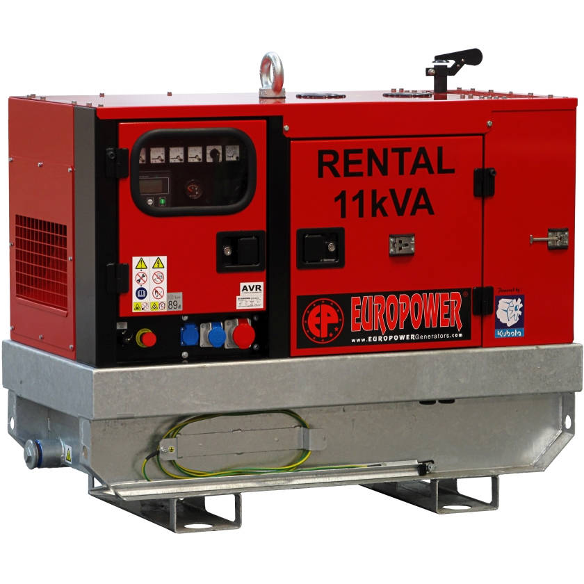 Дизельный генератор EUROPOWER EPSR 11-3 TDE в кожухе с АВР