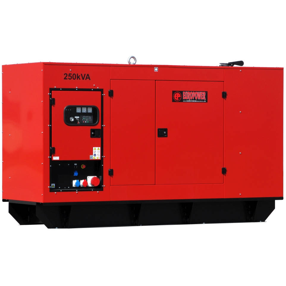 Дизельный генератор EUROPOWER EPS 250 TDE в кожухе с АВР