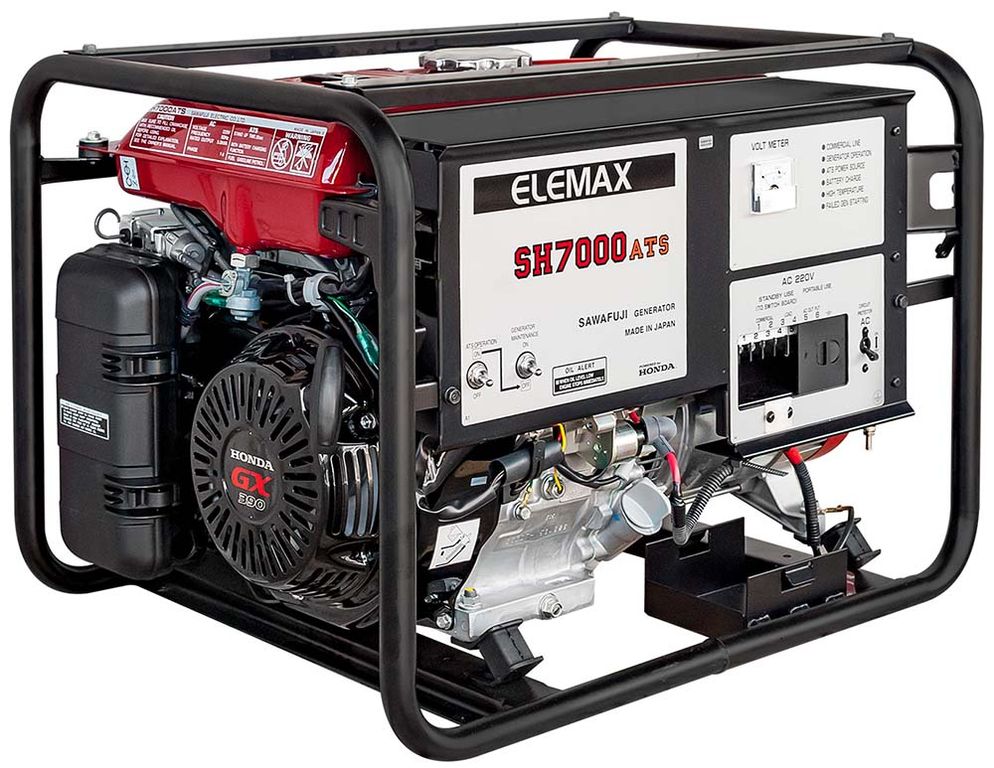 Бензиновый генератор ELEMAX SH7000ATS-RAVS с АВР