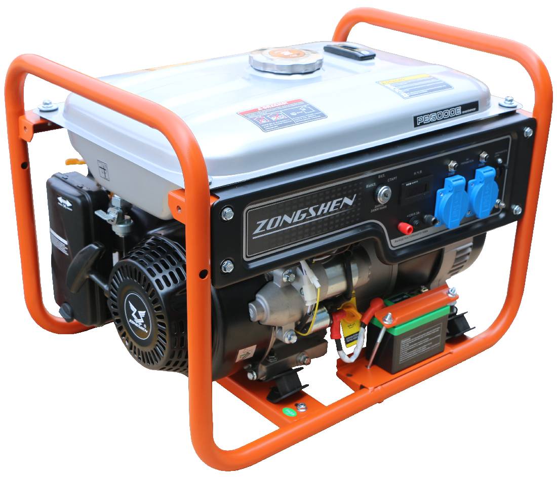 Бензиновый генератор ZONGSHEN PB 5000 E