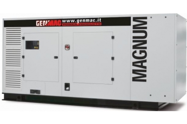 Дизельный генератор GENMAC Magnum G450SS в кожухе с АВР