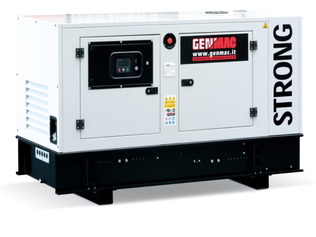 Дизельный генератор GENMAC G30JS в кожухе с АВР