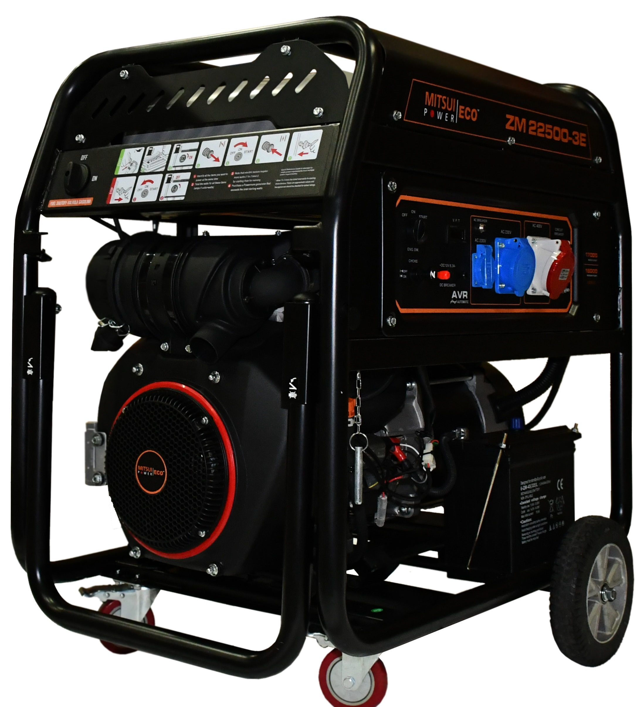 Бензиновый генератор MITSUI ECO ZM 22500 E-3