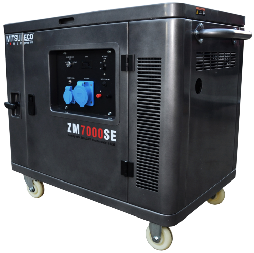 Бензиновый генератор MITSUI ECO ZM 7000 SE в кожухе