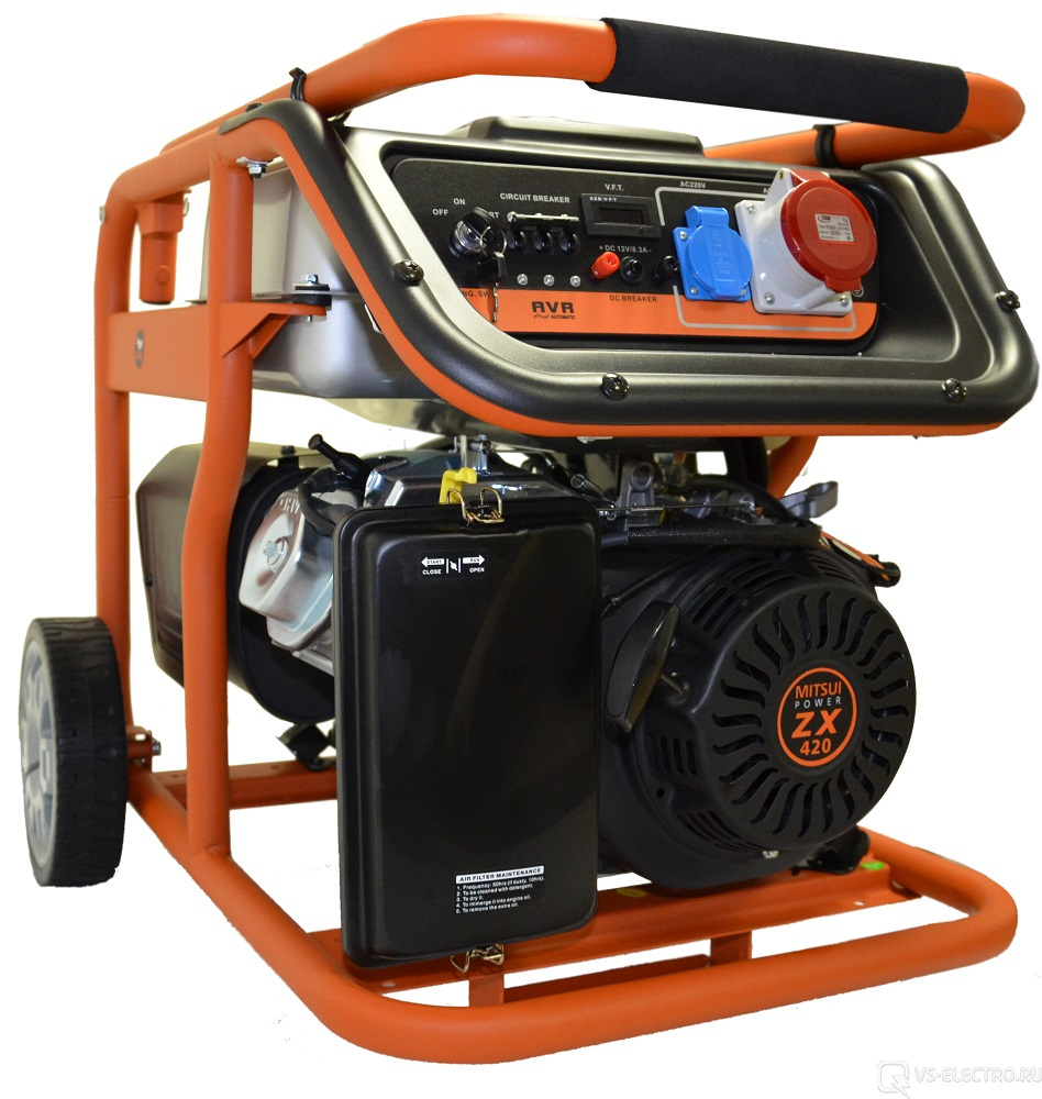 Бензиновый генератор MITSUI ECO ZM 7500 E-3 с автозапуском АВР