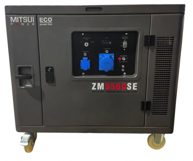 Бензиновый генератор MITSUI ECO ZM 9500 SE в кожухе