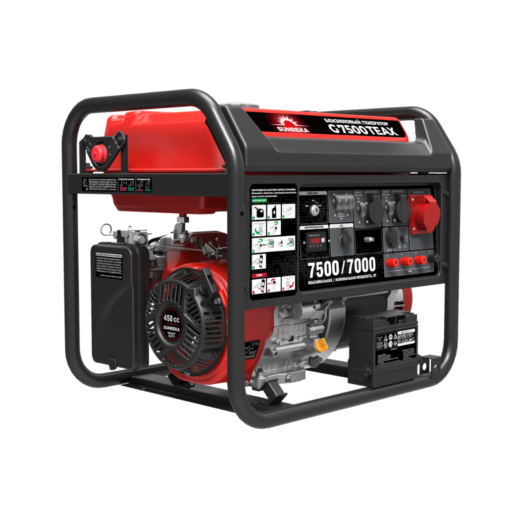 Бензиновый генератор Sunreka G7500TEAX