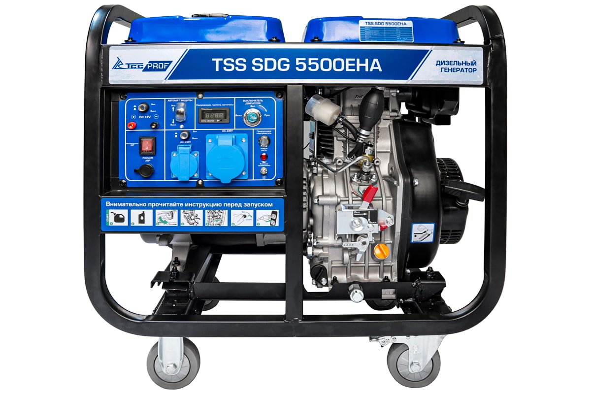 Дизельный генератор ТСС SDG 5500EHA с автозапуском АВР