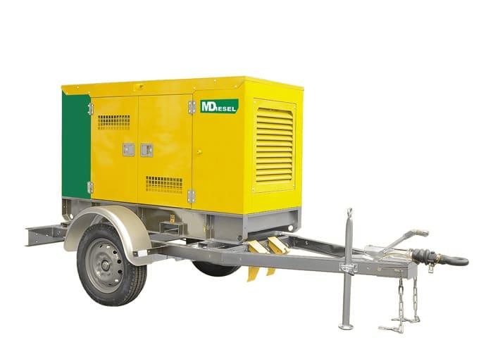 Дизельный генератор Mitsudiesel ЭД-12-Т400-1РКМ29 в кожухе на шасси