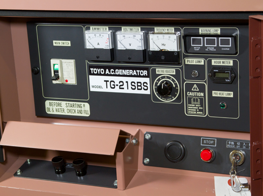 Дизельный генератор TOYO TG-21SBS